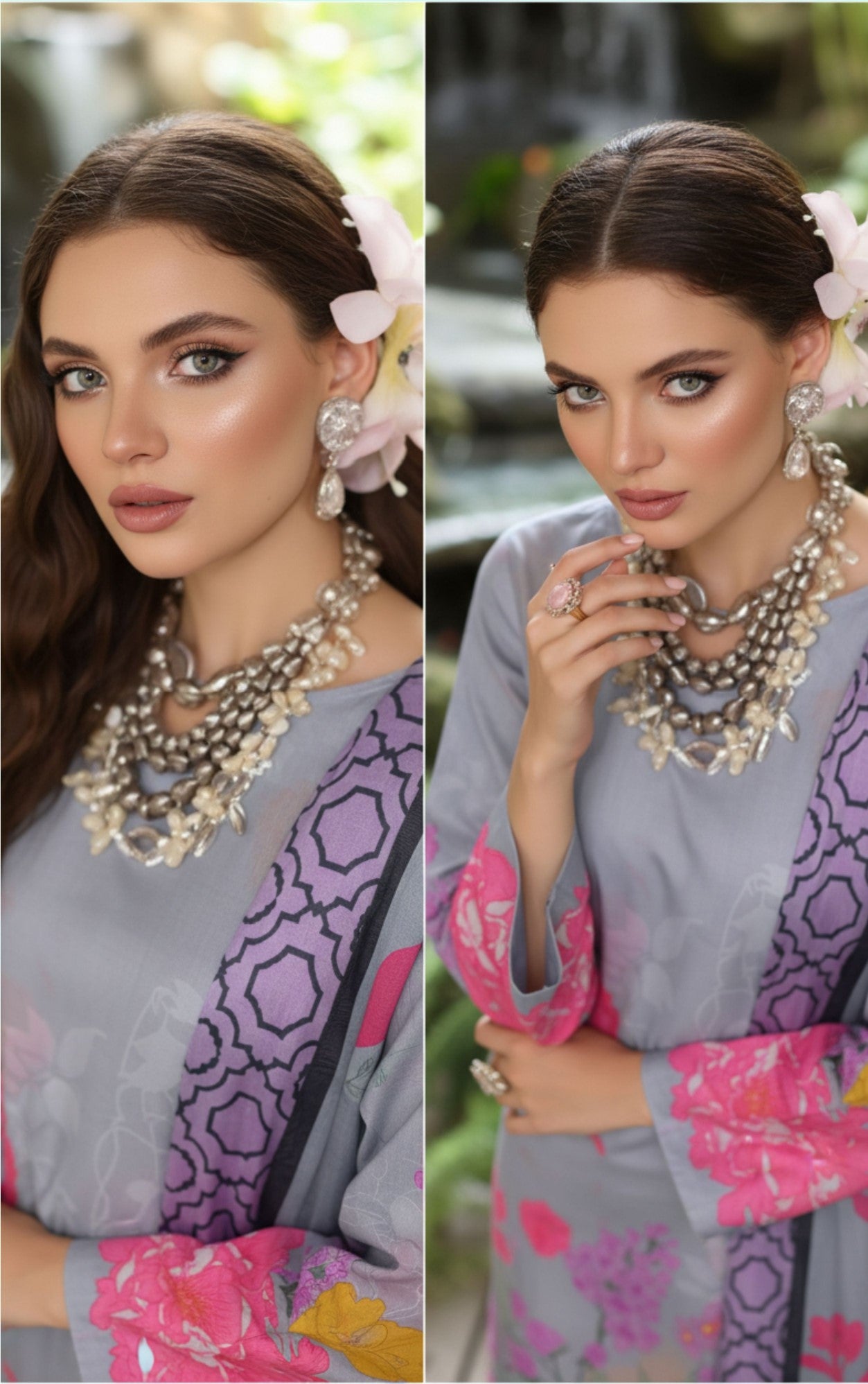 Preesa Premium Lawn – 3PC Printed unstitched Vol-1 D-8