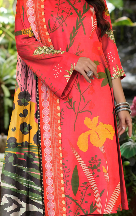 Preesa Premium Lawn – 3PC Printed unstitched Vol-1 D-10