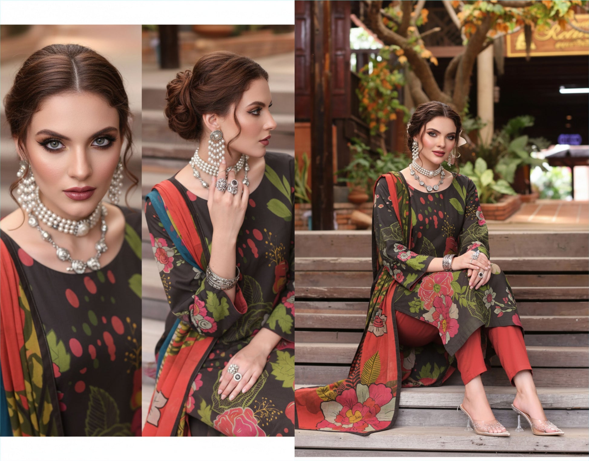 Preesa Premium Lawn – 3PC Printed unstitched Vol-1 D-3