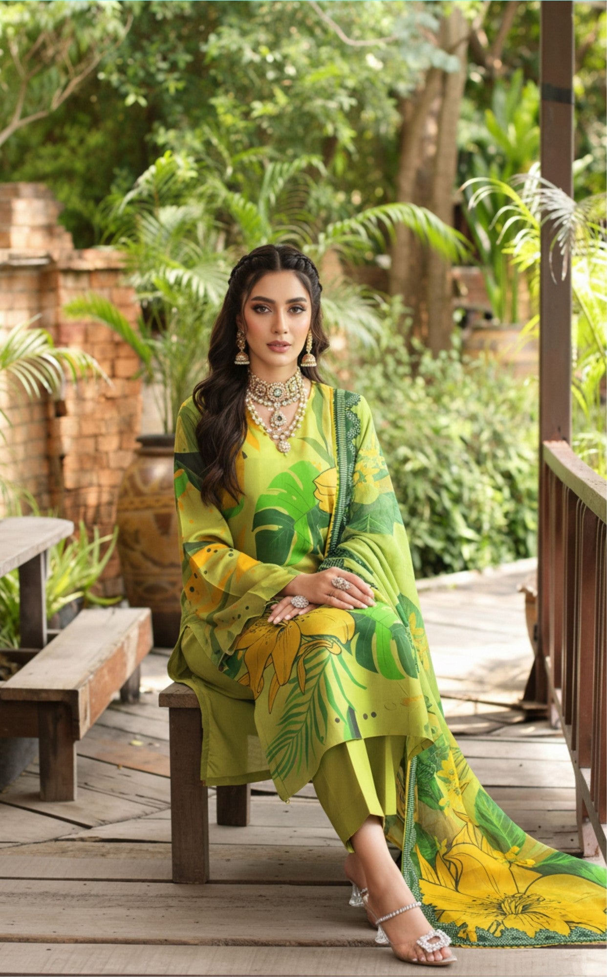 Preesa Premium Lawn – 3PC Printed unstitched Vol-1 D-7