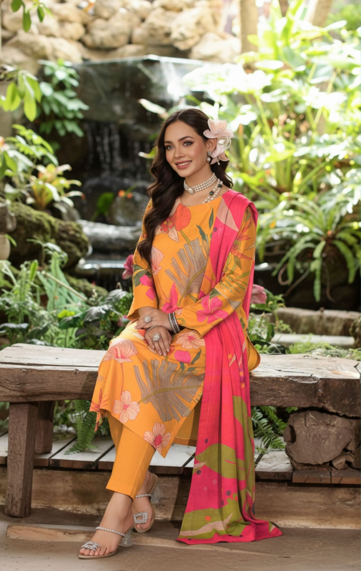 Preesa Premium Lawn – 3PC Printed unstitched Vol-1 D-9